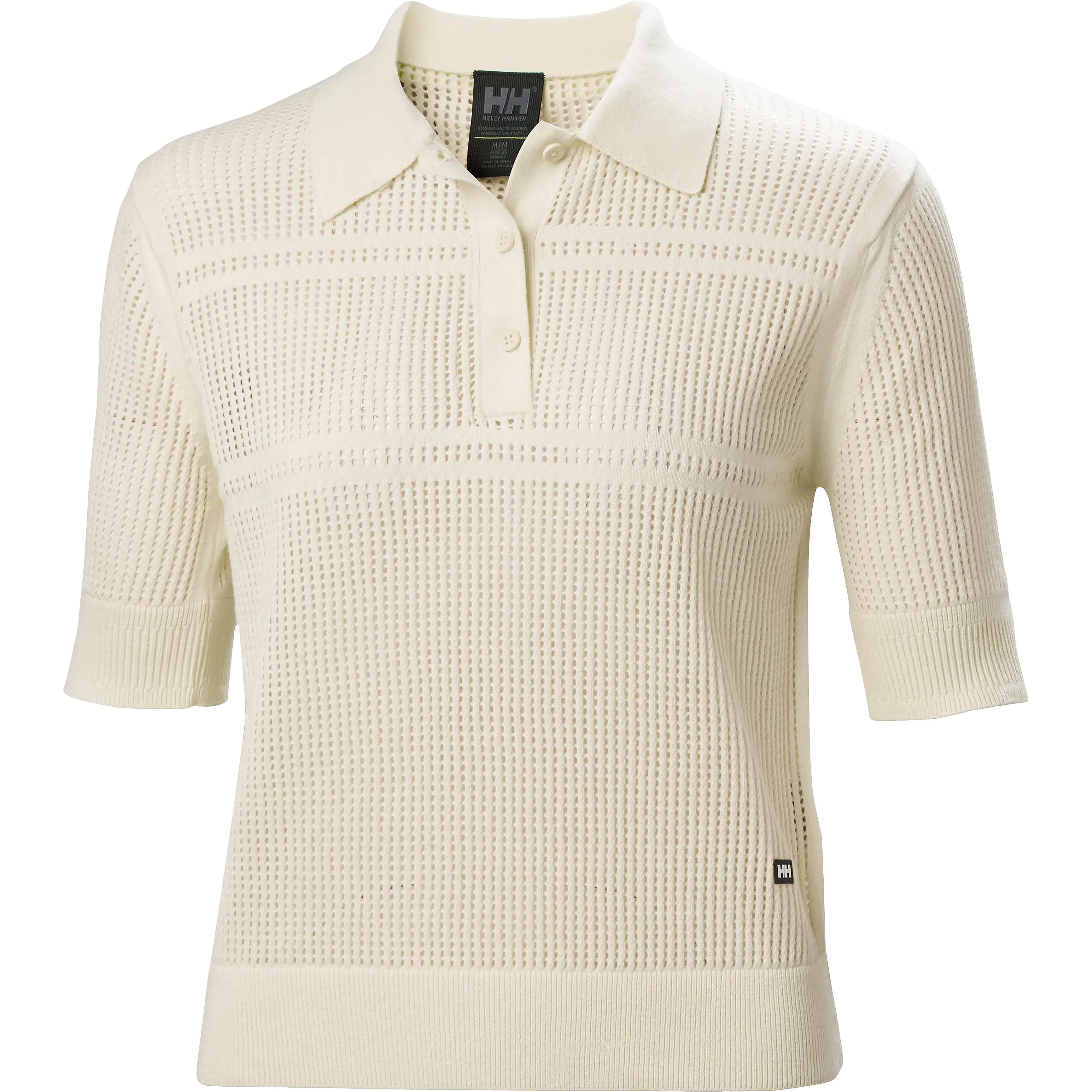 Helly Hansen Salt Knit Polo Women - Cream - Kortærmet T-shirts