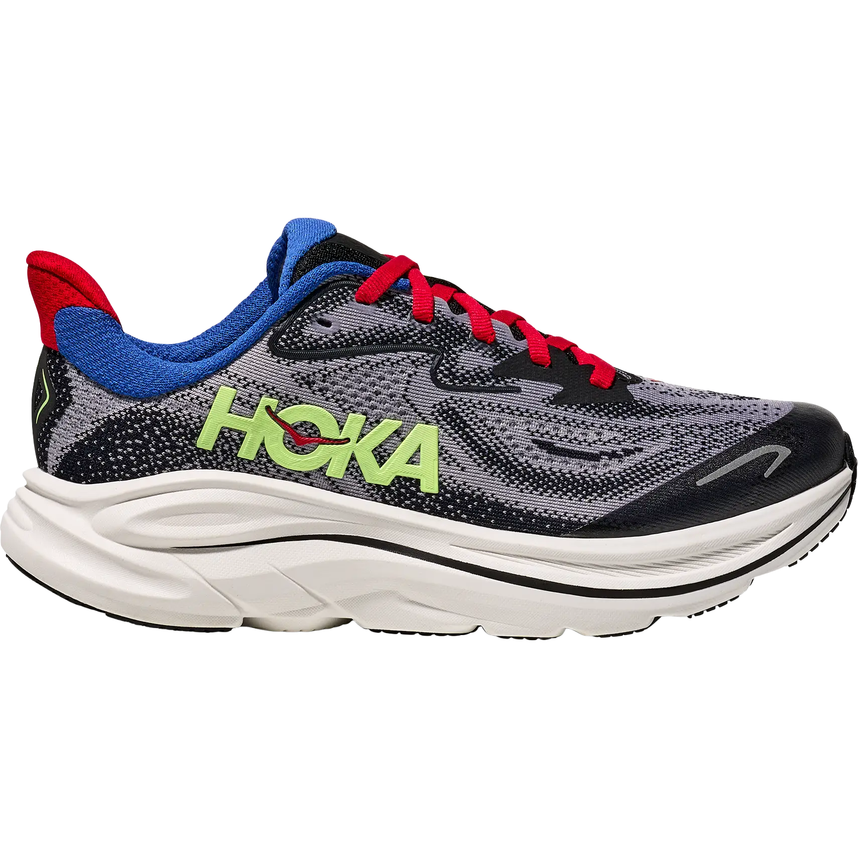 HOKA One One Clifton 10 Big Kids - Foggy Grey/Black - 38 - Sko til børn