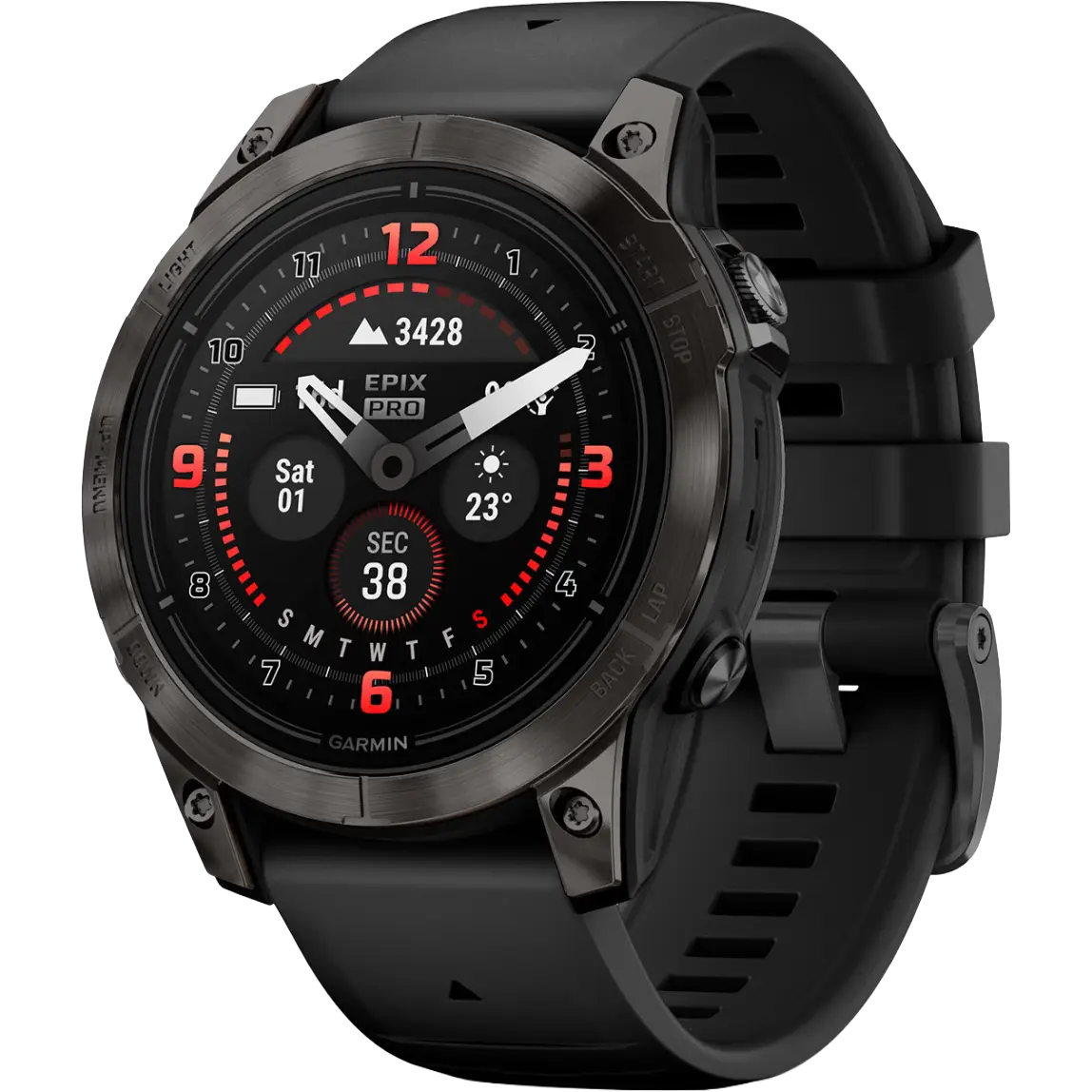 Garmin Epix Pro 47 mm - Carbon Gray - 47 mm - Trailsko