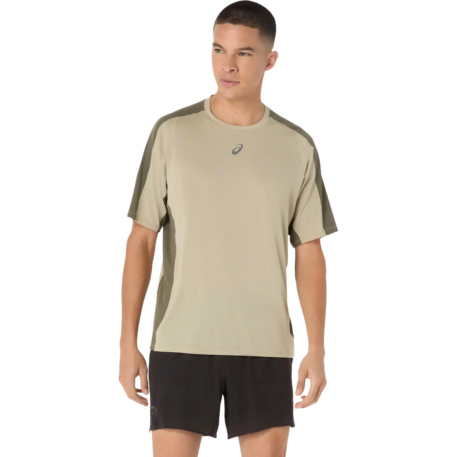 Asics Fujitrail Elite SS Top Men - Khaki/Mantle Green - XXL - Løbe t-shirt