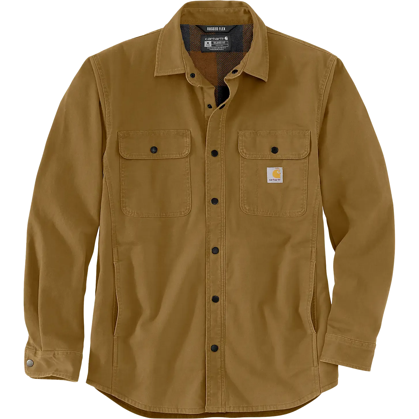 Canvas Fleece-Lined Shirt Jacket Herr