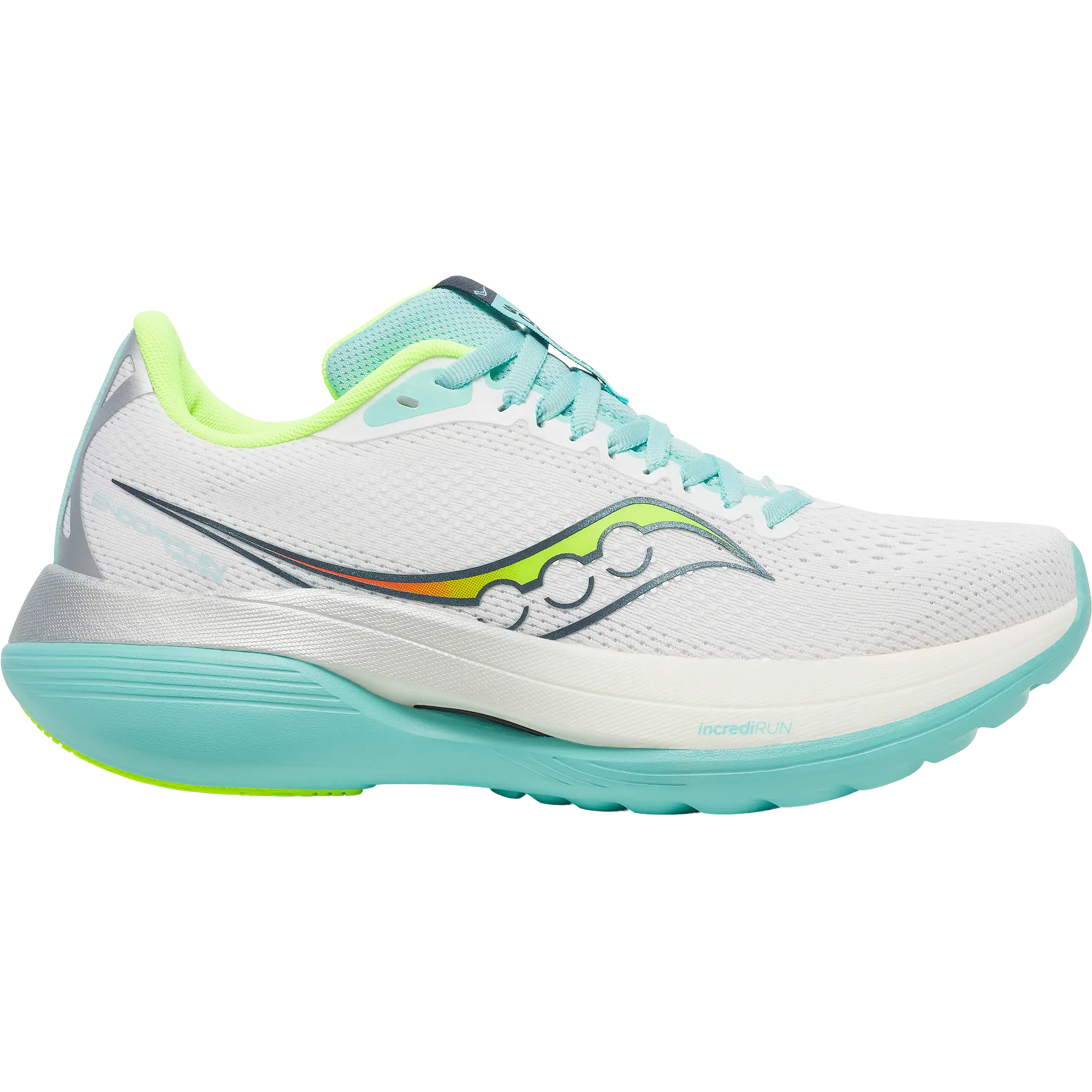 Saucony Endorphin Trainer Women - White/Aqua - US8,5/UK6,5/40 - Konkurrence løbesko