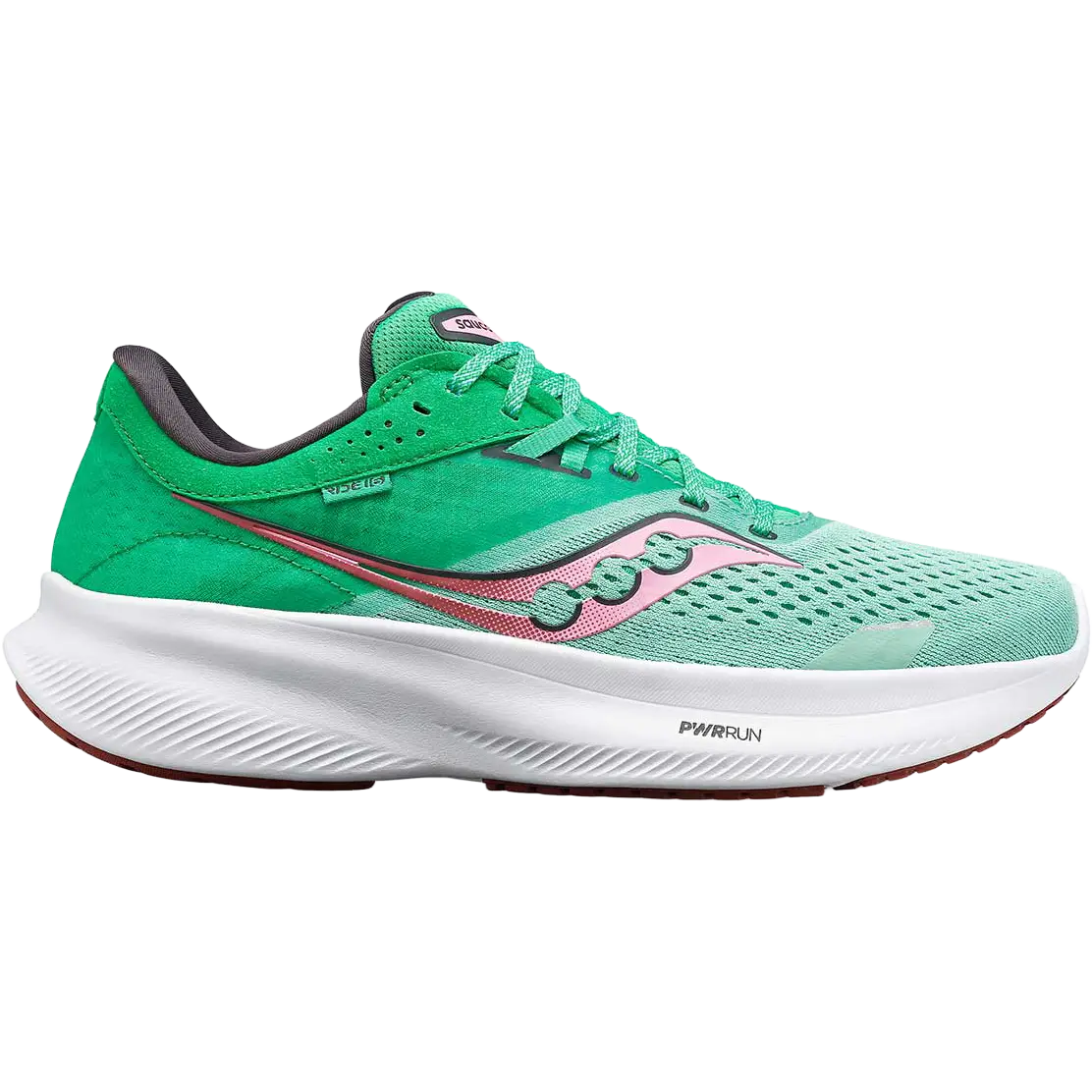 Saucony Ride 16 Women løbesko - Sprig/Peony - US10/UK8/42 - Allround løbesko