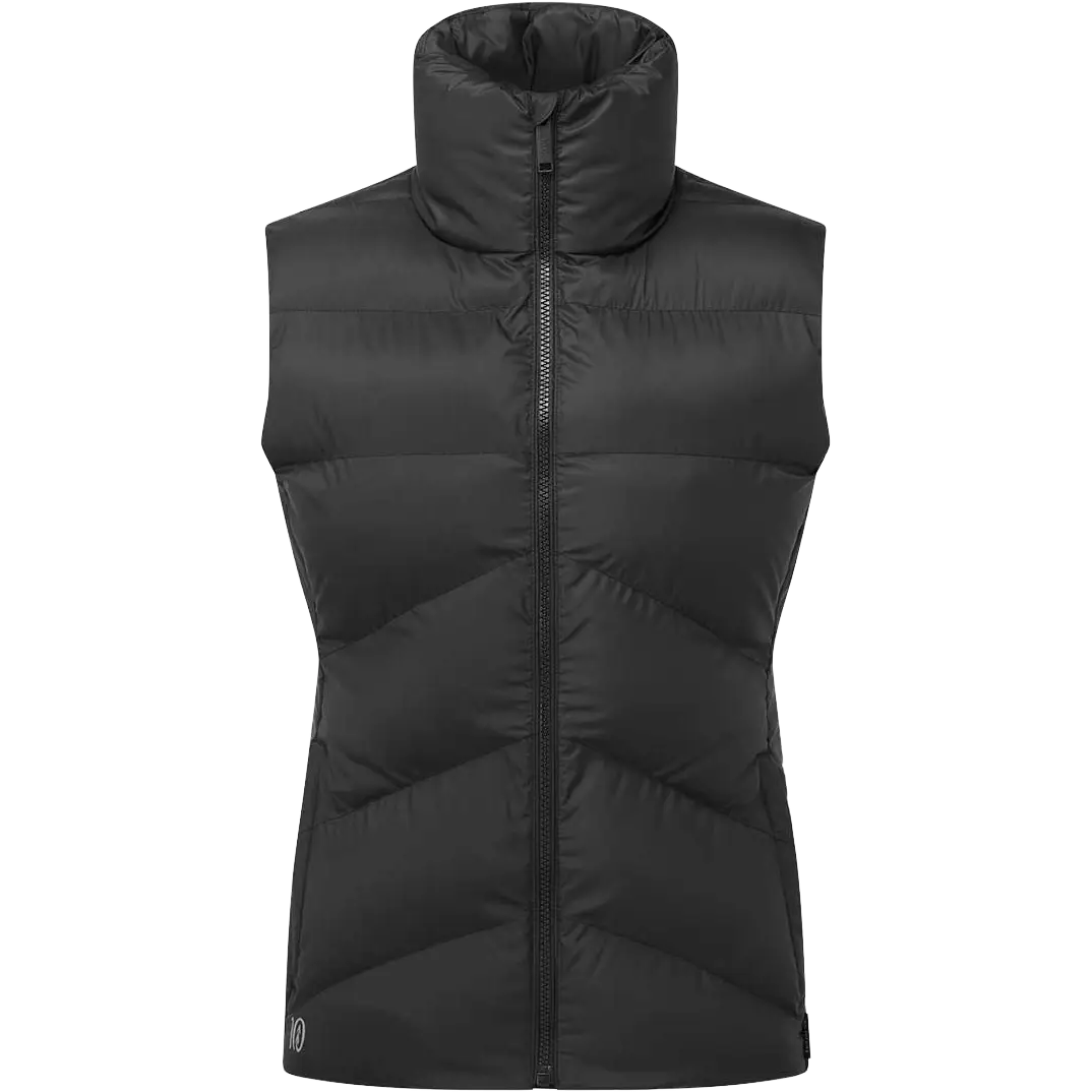 Tentree Cloud Shell Puffer Vest Women damevest - Meteorite Black - M - Veste