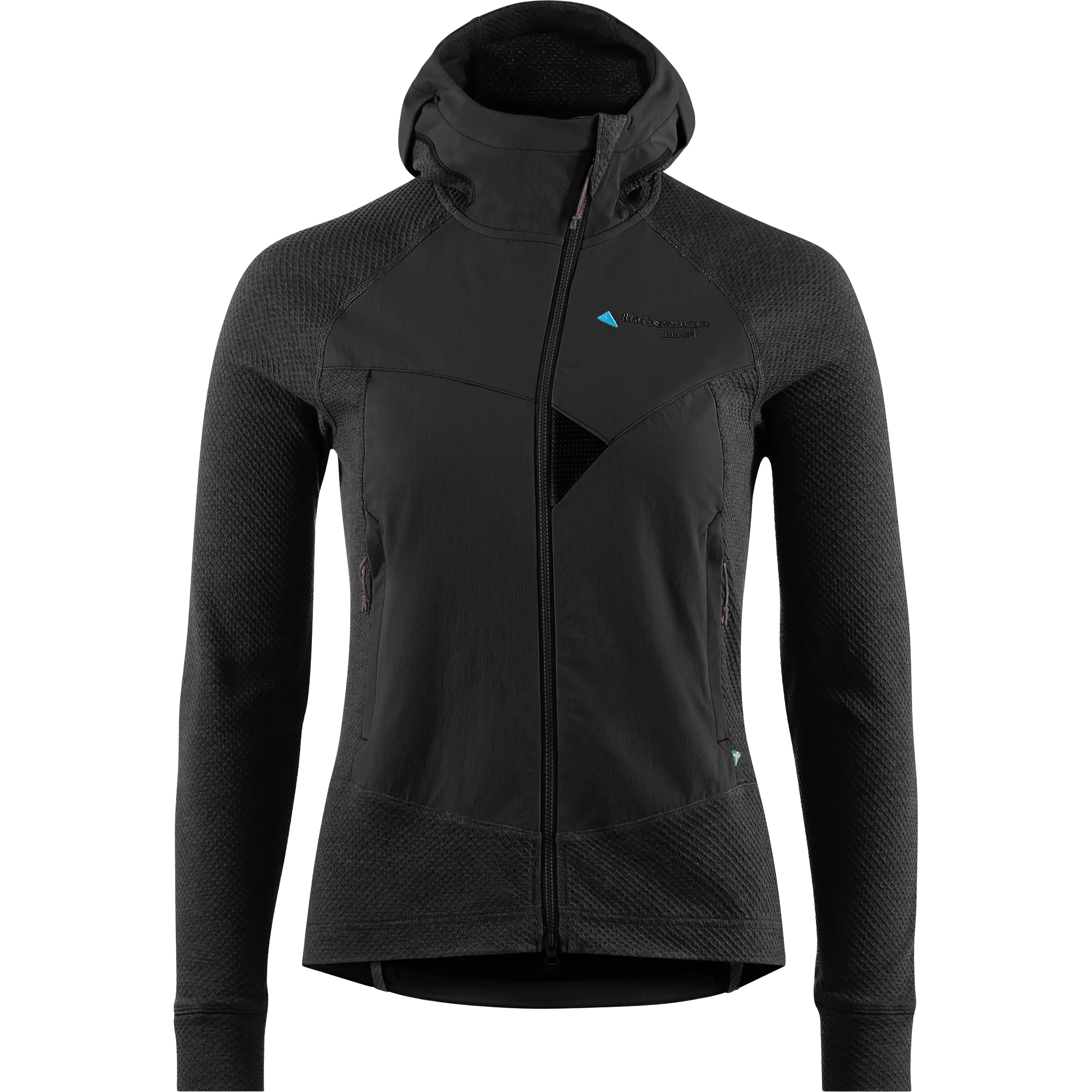 Klättermusen Hugin Zip Hoodie Women - Raven - S - Fleecetrøjer