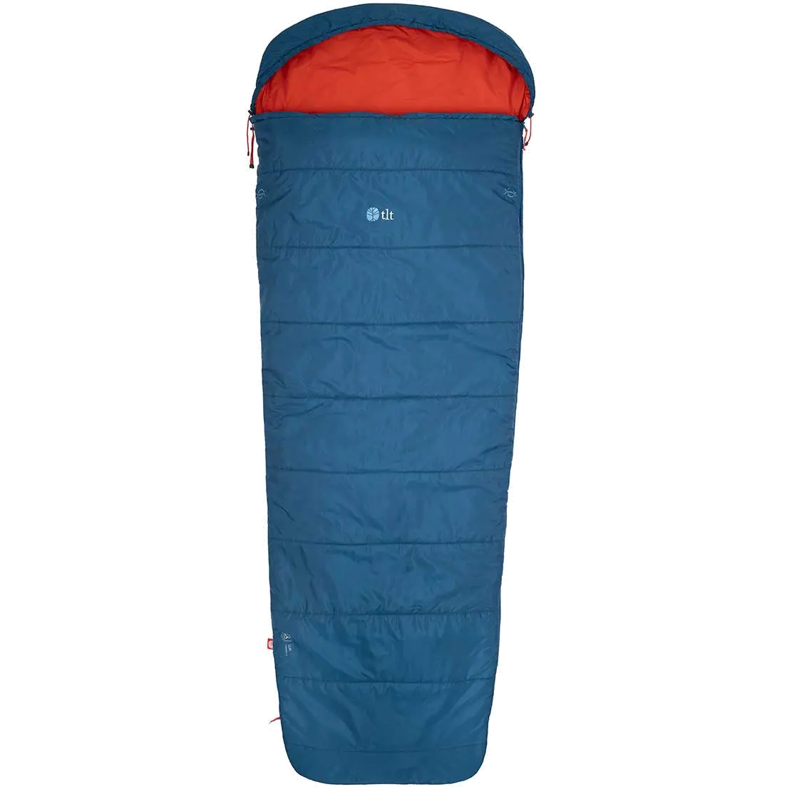 TLT LUR Comfort +5 fibersovepose - Moroccan Blue - Left zip - Sommersovepose med fiber