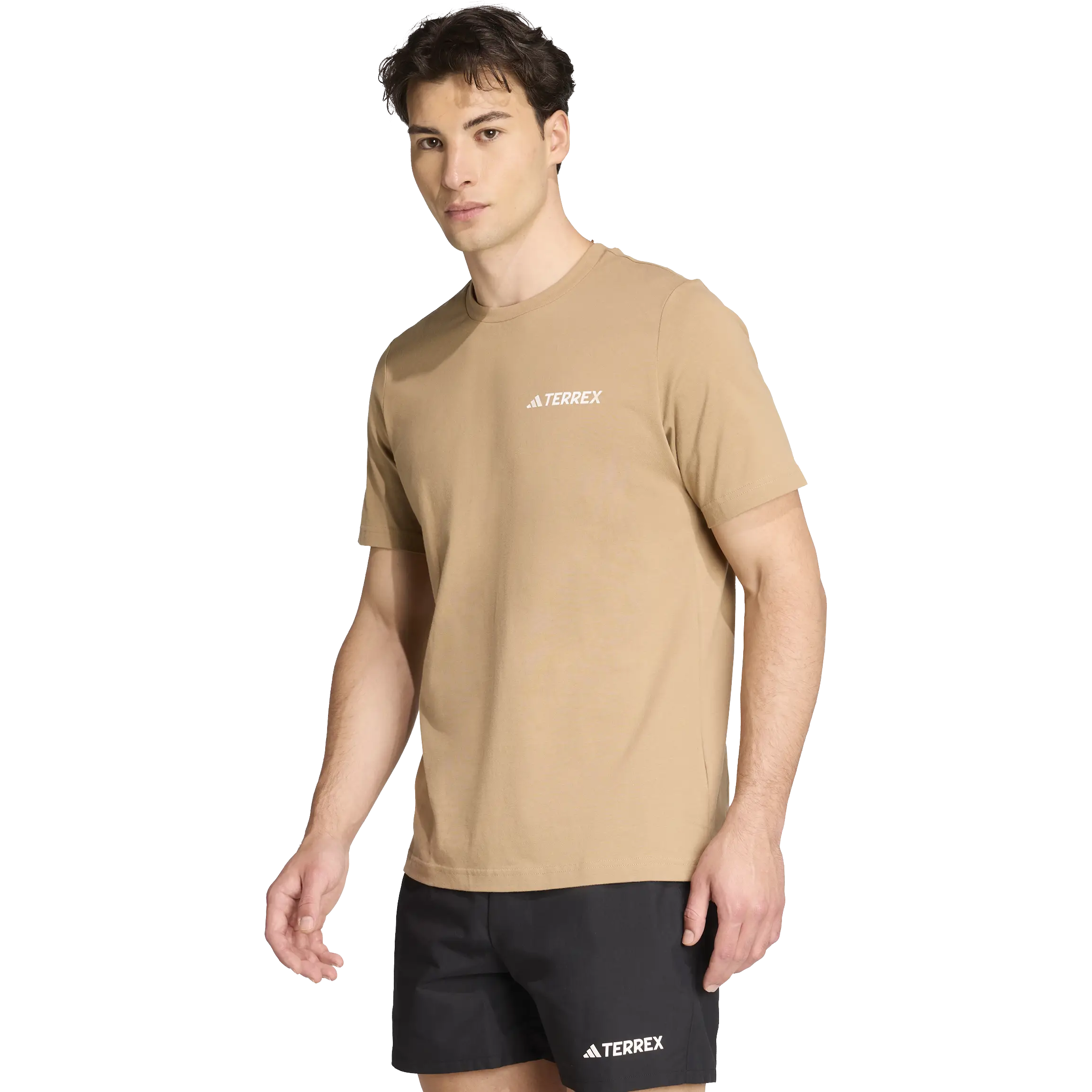 Adidas Tx Mountain Tee Men - Cardbo - L - Kortærmet T-shirts
