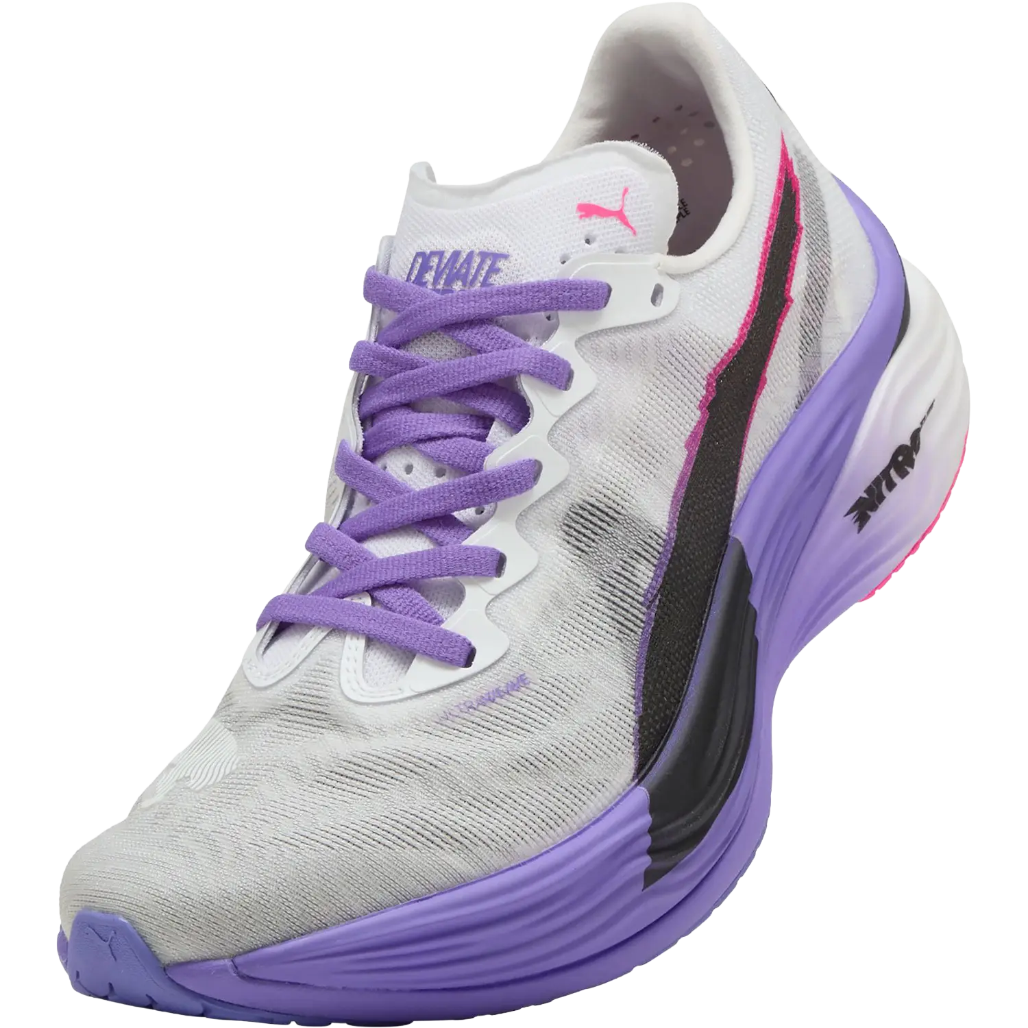 Puma Deviate Nitro Elite 3 Tokyo Women - PUMA White/Dark Amethyst - 40,5 - Konkurrence løbesko