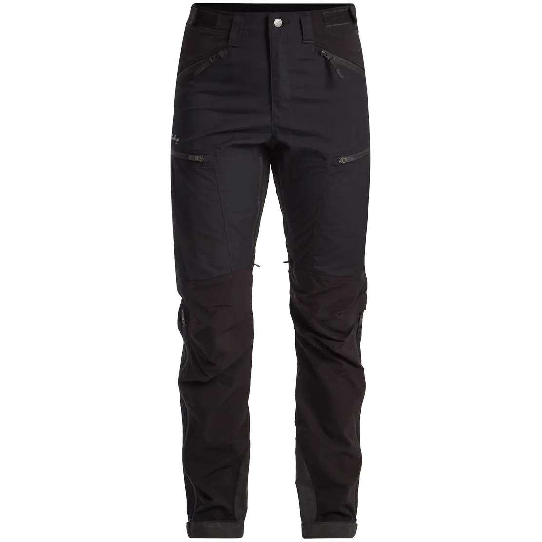 Lundhags Makke High Waist Curved Pant Women damebukser - Black - 40 - Vandrebukser