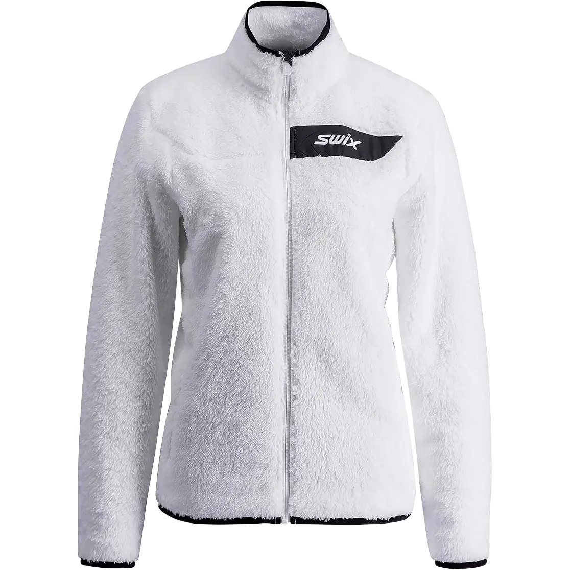 Swix Infinity Pile Midlayer Full Zip Women Fleecejakke - Bright White - L - Fleecejakker