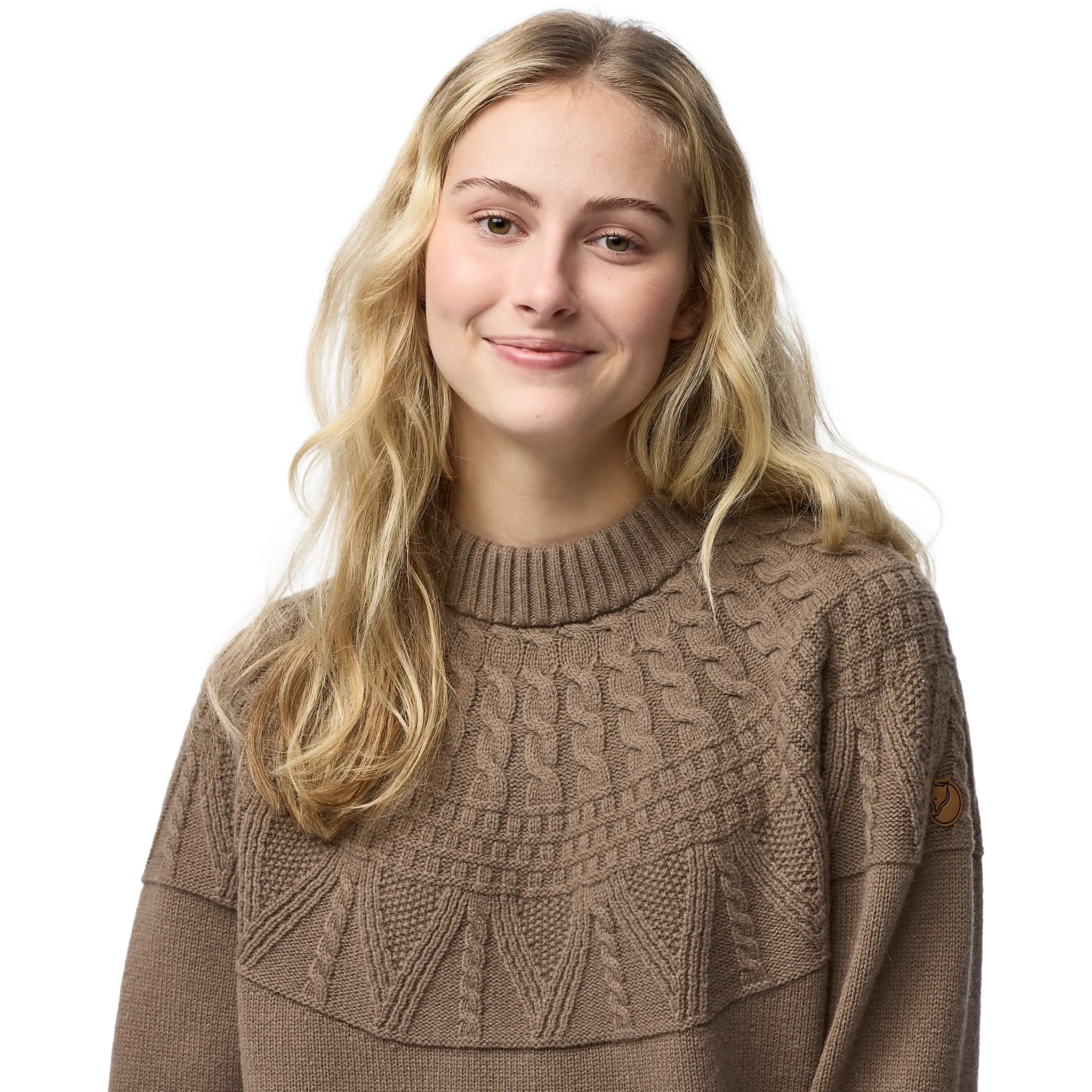 Övik Solid Jacquard Knit Women