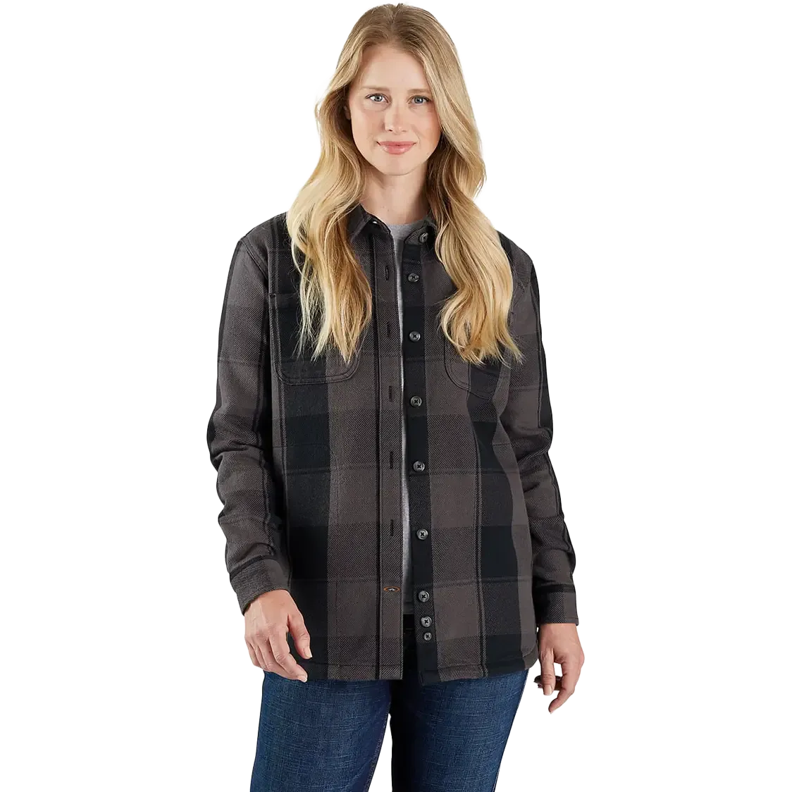 Loose Fit Twill Shirt Jacket Women