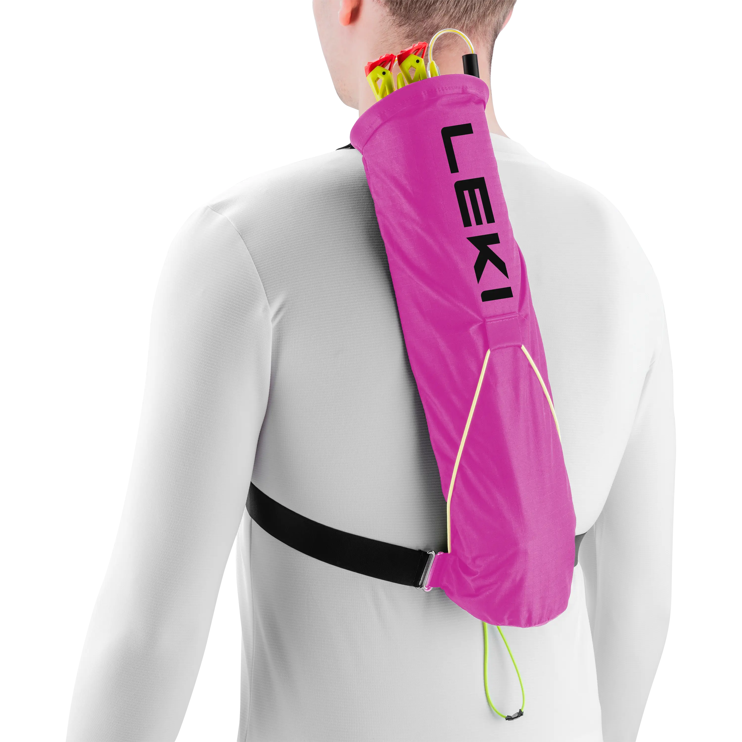 LEKI Trail Running Quiver - Neonpink - One size - Diverse løbeudstyr