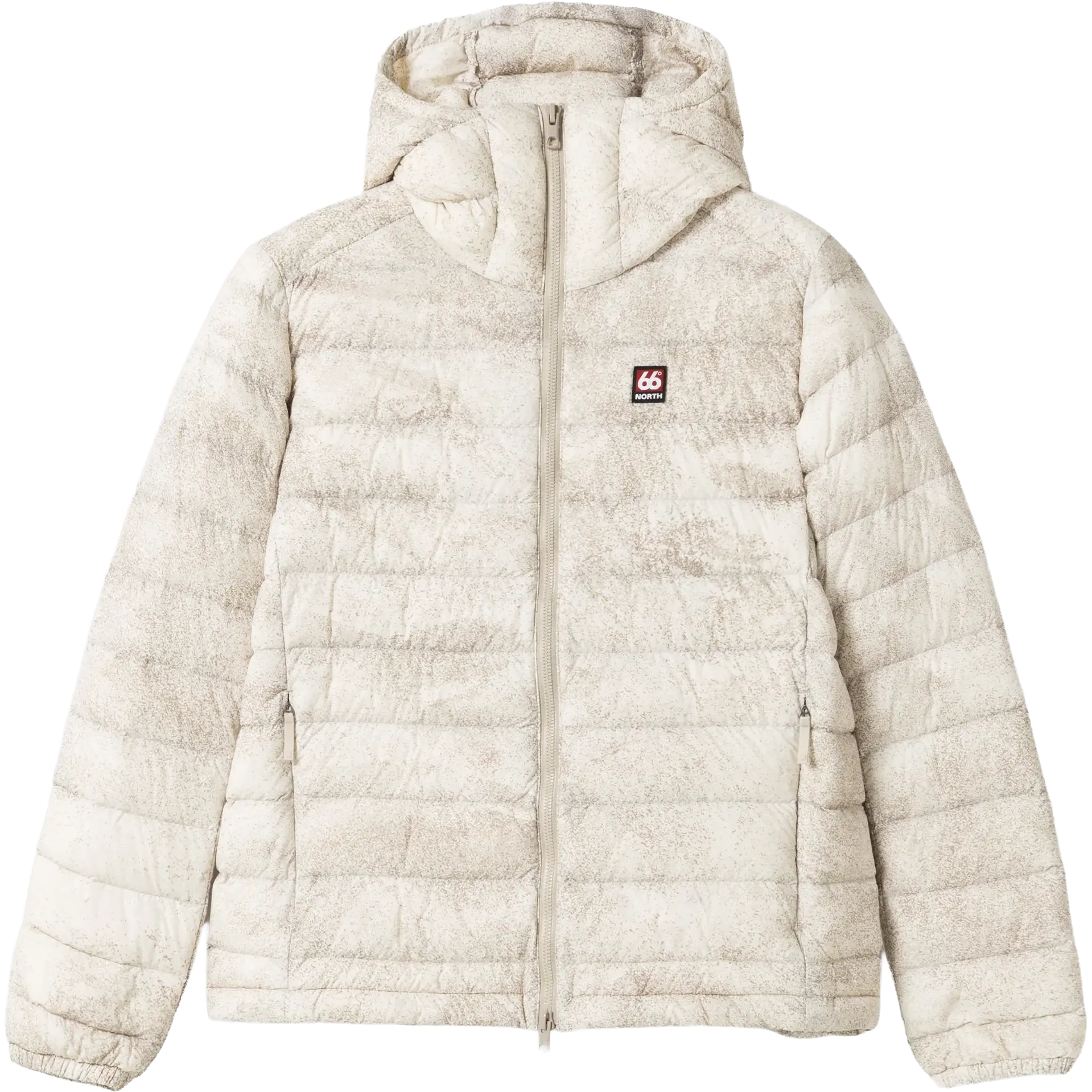 66°North Keilir Down Jacket AOP Women dunjakke - Volcanic Beach - S - Vinterjakker