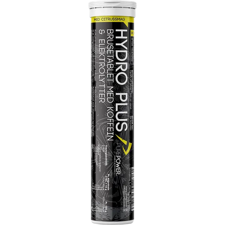 PurePower Hydro Plus Citrus 20 x 4 g brusetabletter - One size - Mad og drikke