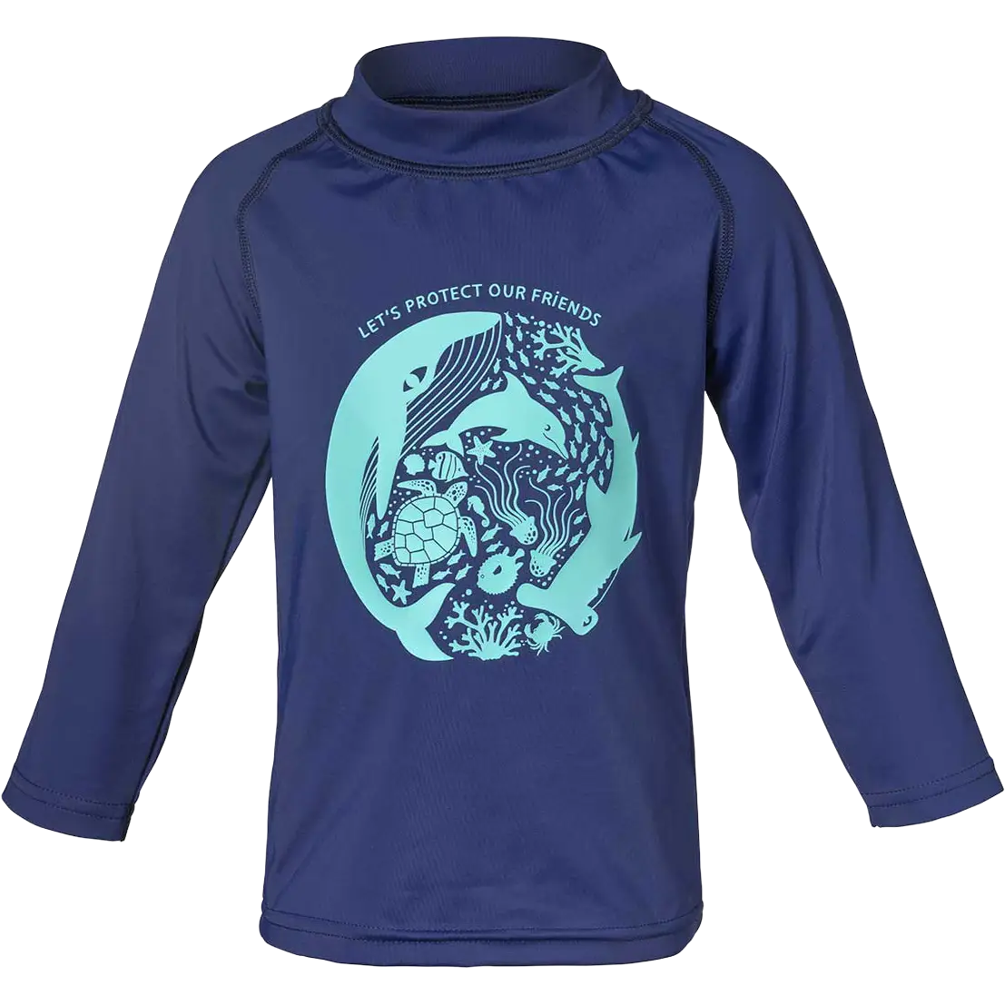 Isbjörn Sealion Sun Sweater Kids badebluse - Navy - 110/116 - Badebluse til børn