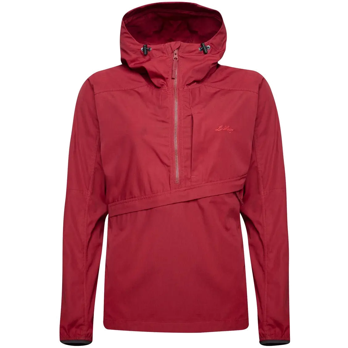 Lundhags Gliis II Anorak Women damejakke - Dark Red - M - Sommerjakker
