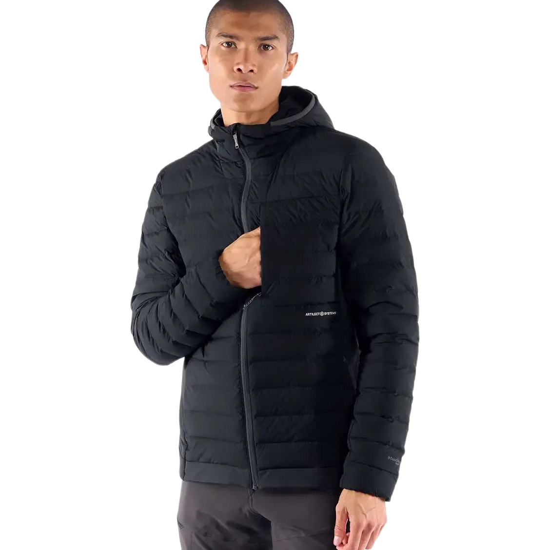 Divide Fusion Stretch Hoodie Men dunjakke