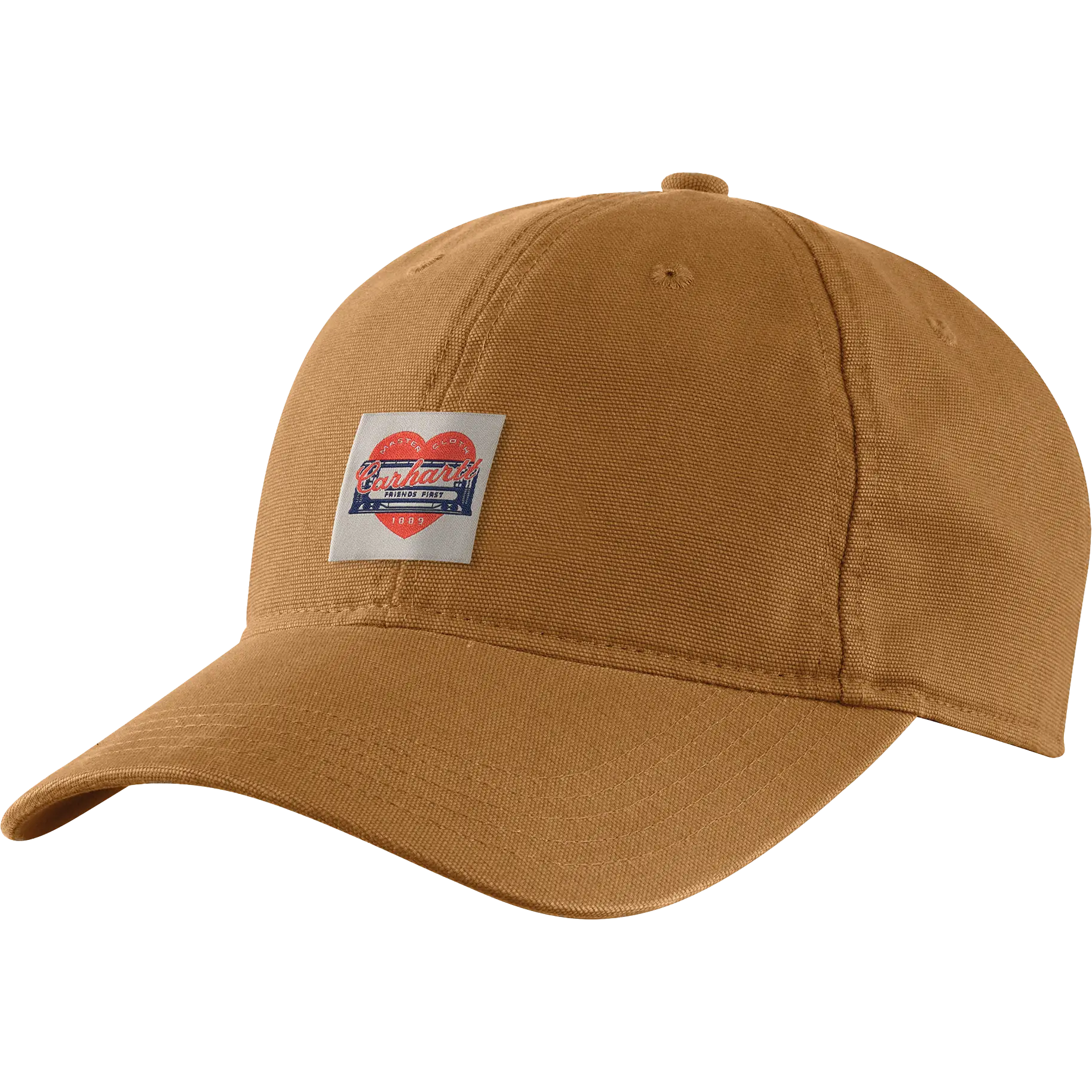 Carhartt Heart Patch Canvas Cap Women - Carhartt Brown - One size - Kasket