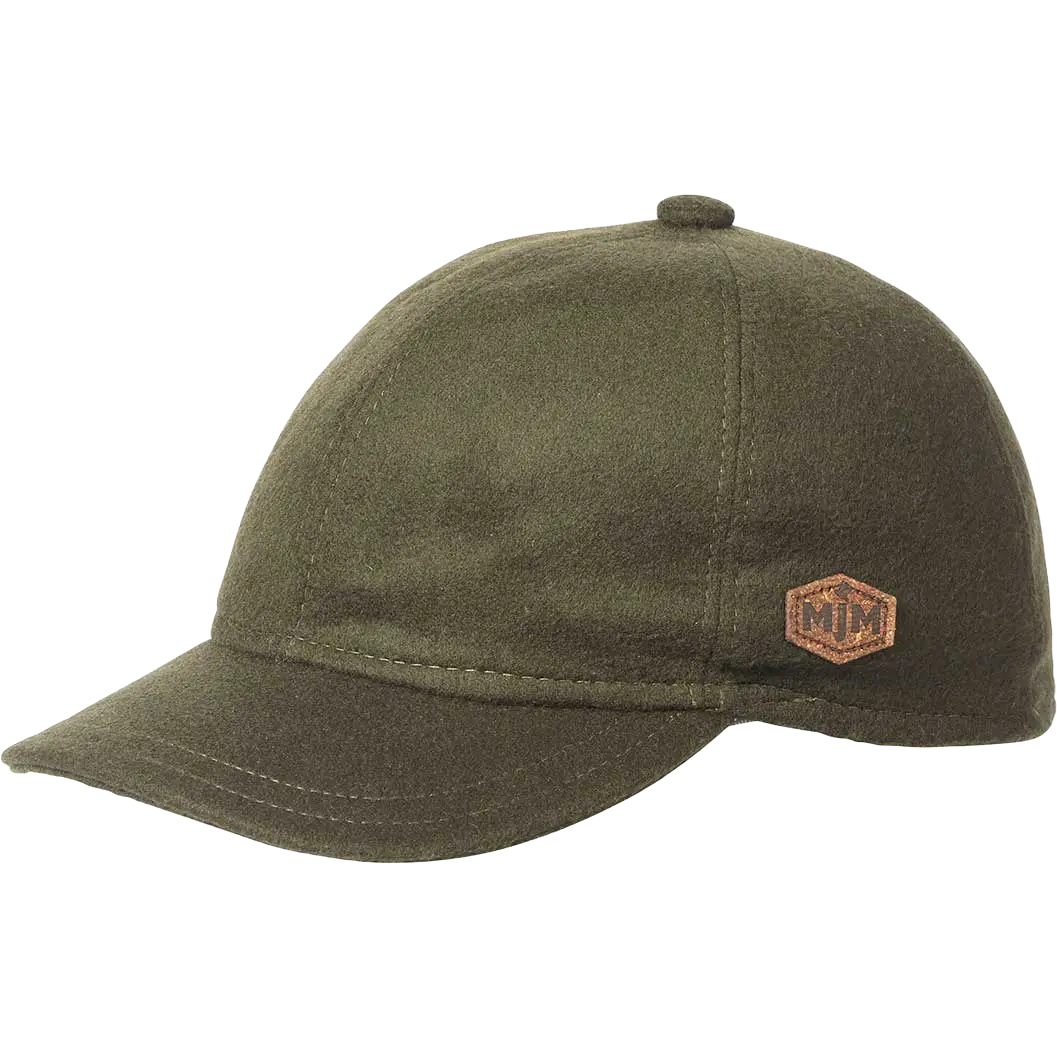 MJM Baseball EL 100% Eco Merino Wool Cap kasket - Loden - L