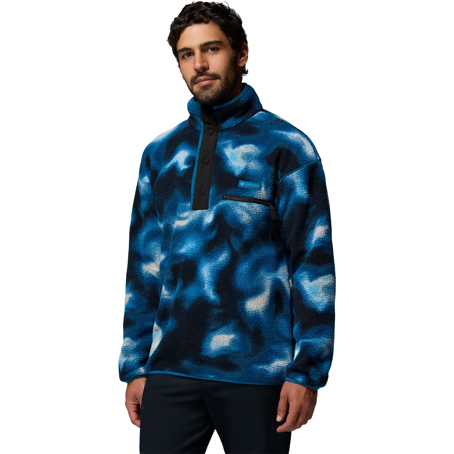 Helvetia II Printed Half Snap Fleece Men