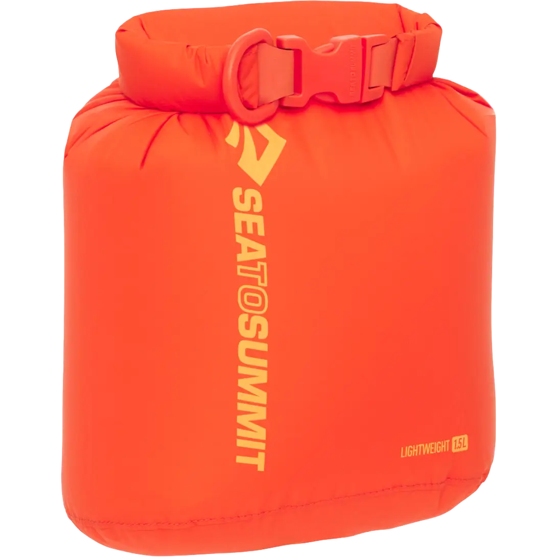 Sea to Summit Lightweight Dry Bag 1,5L vandtæt pakpose - Spicy Orange - One size - Vandtæt opbevaring