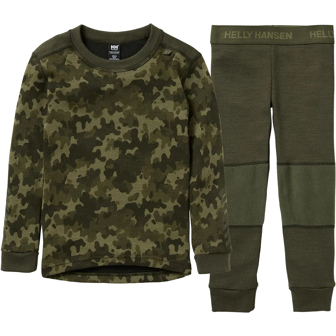 Helly Hansen Graphic Lifa Merino Set Kids undertøj - Utility Green - 92/2 år - Uldundertøj til børn