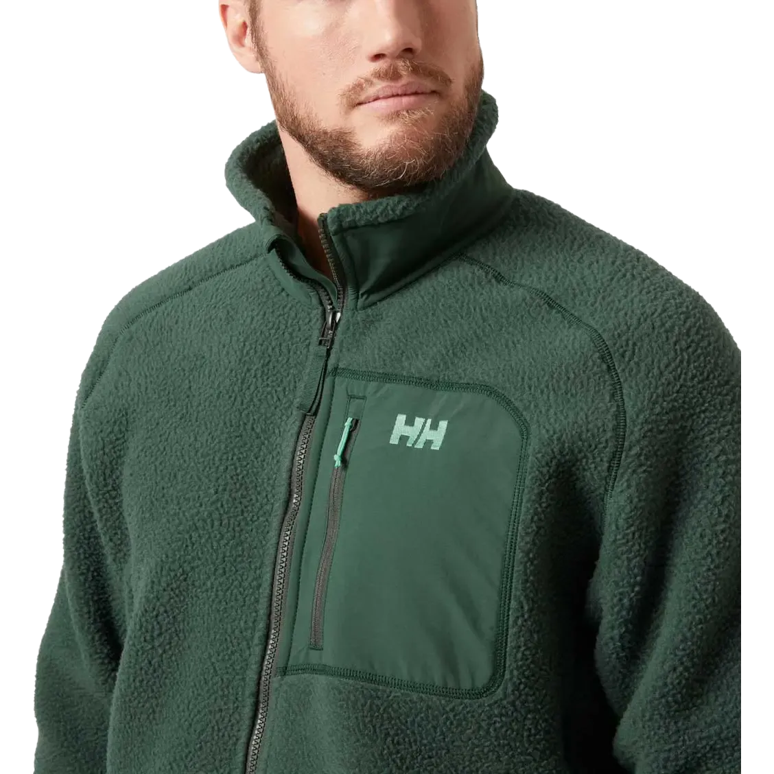 Panorama Pile Block Jacket Men fleece