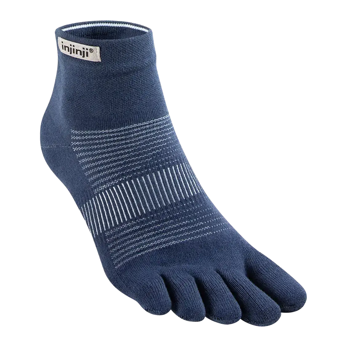Injinji Run Lightweight Mini-Crew - Navy - XL/47,5-50 - Løbestrømper