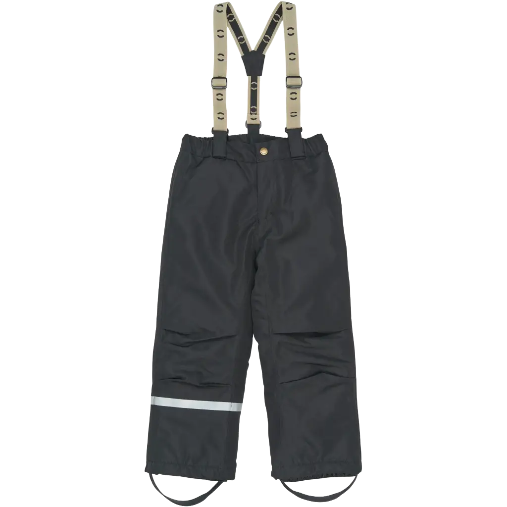 Mikk-Line Uni Snow Pant Solid Kids skibukser - Black - 116 - Skibukser til børn