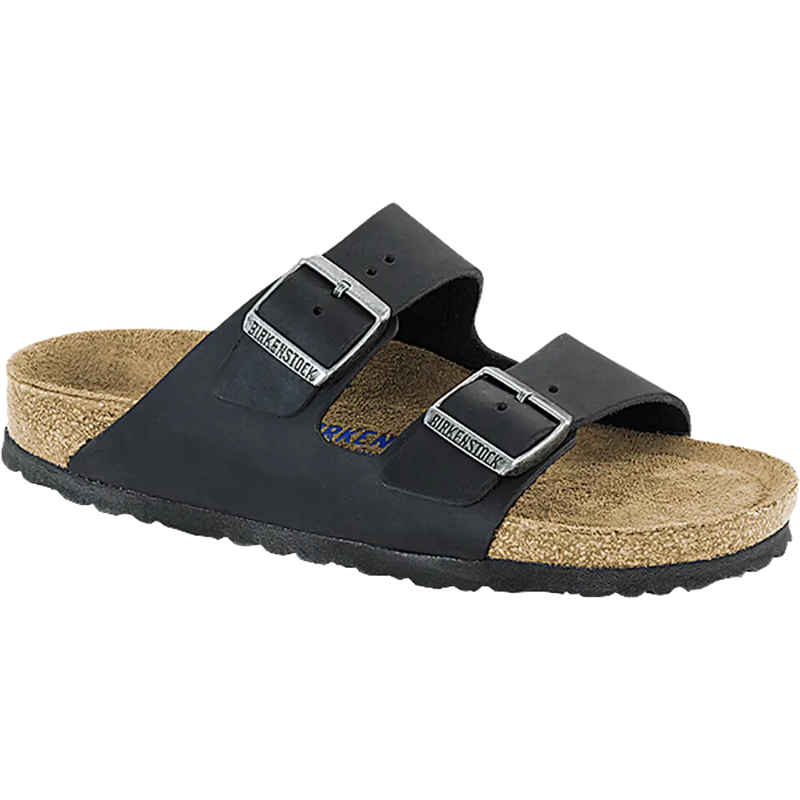 Birkenstock Arizona Soft Footbed Oiled Leather Regular - Leoi Black - 45 - Klipklapper