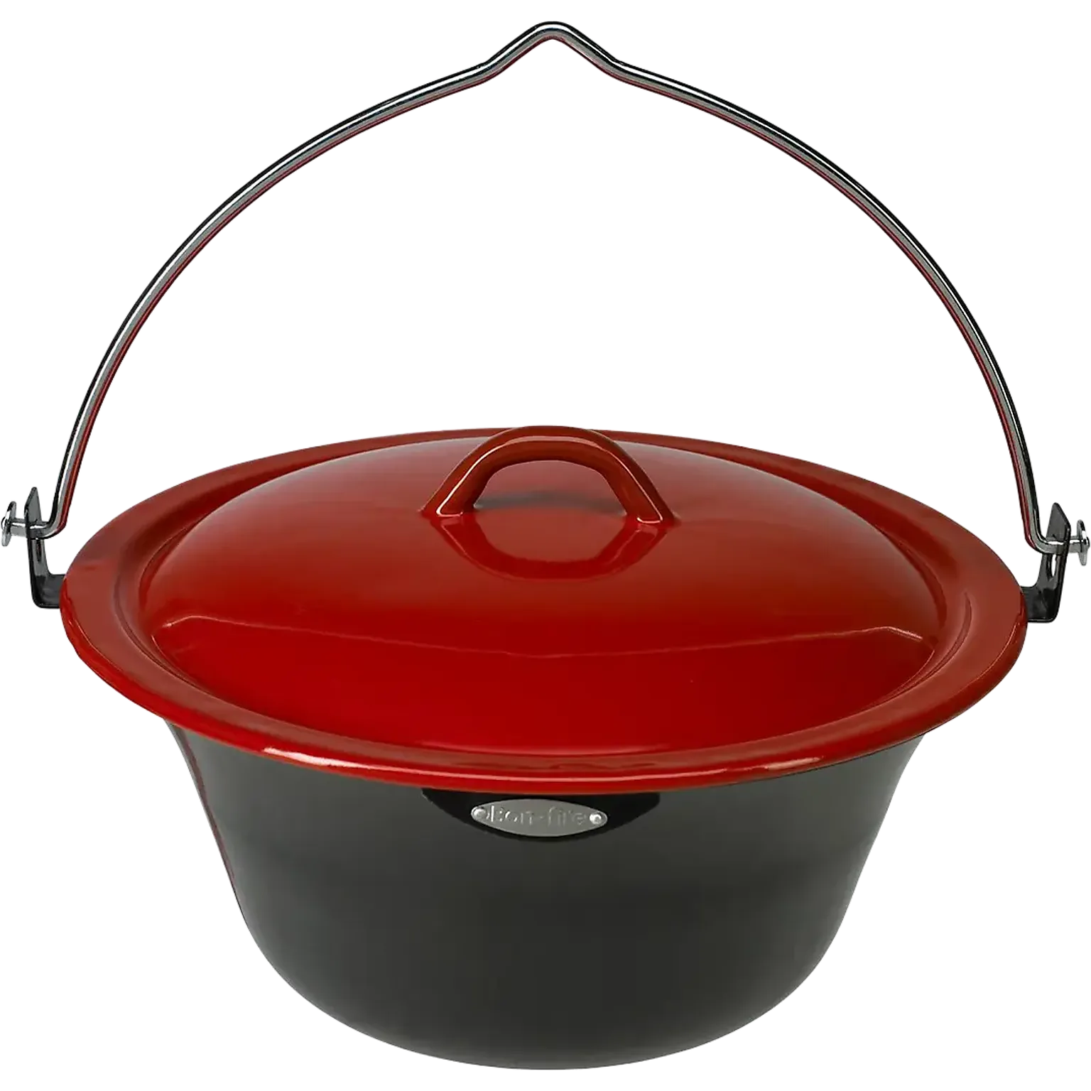 Gryde m. låg emalje 6 liter