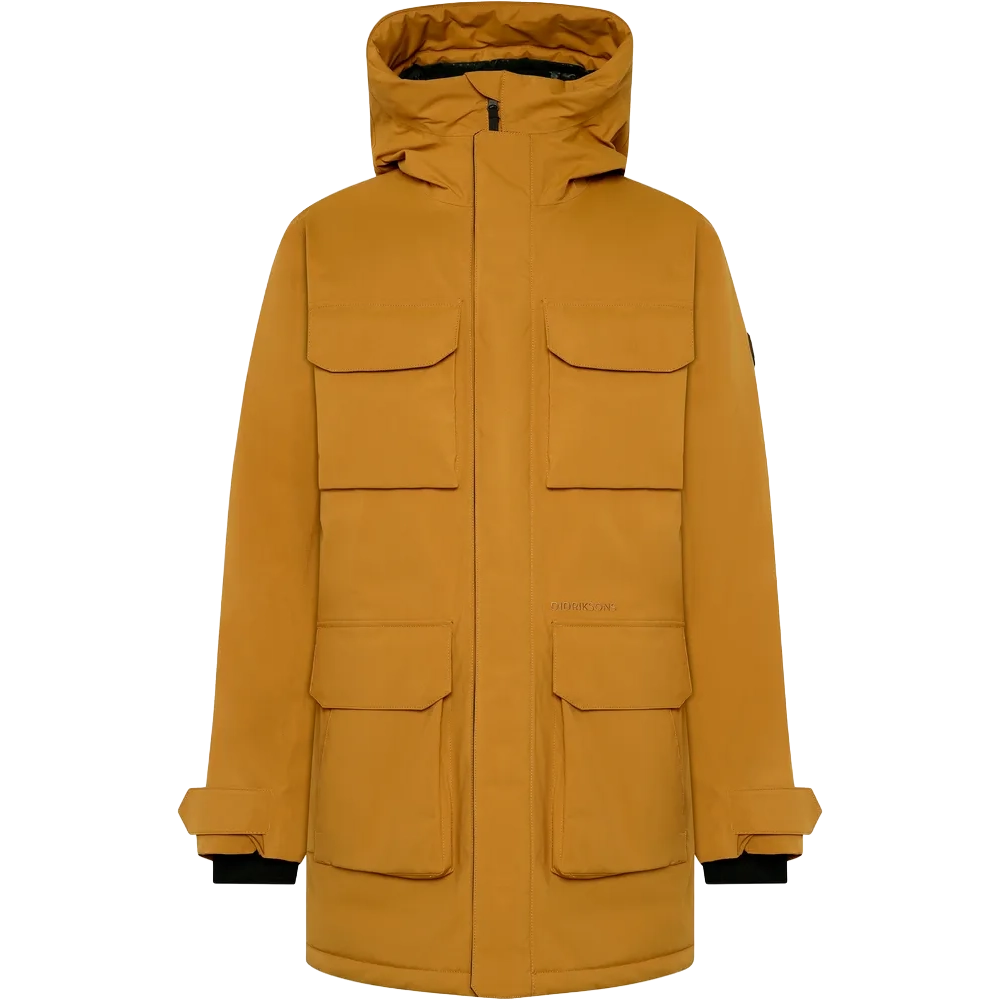 Didriksons Aiden USX Parka 2 Men - Spice Brown - M - Vinterjakker