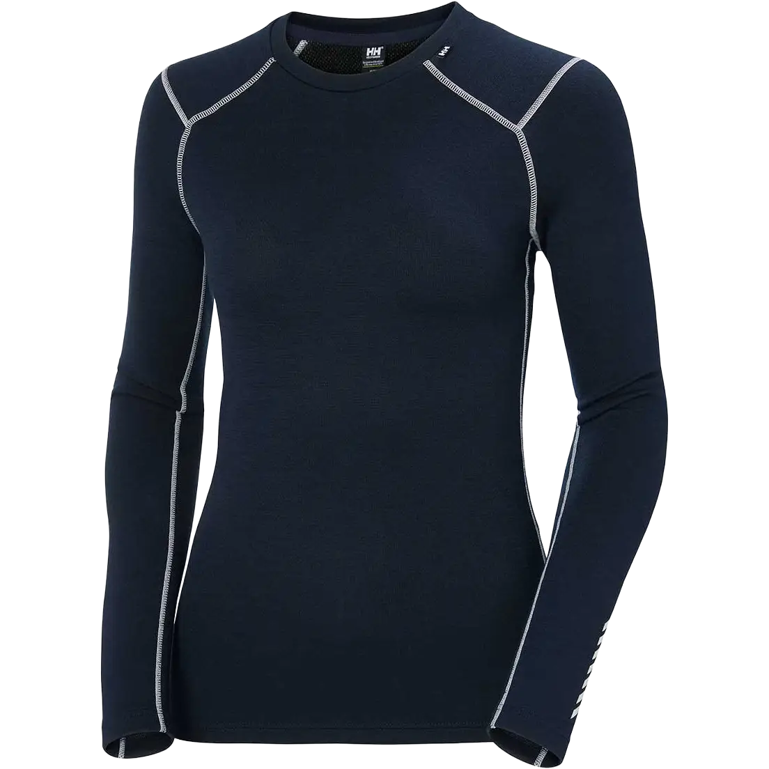 Helly Hansen Lifa Merino Midweight Crew Women undertrøje - Navy - L - Undertrøjer