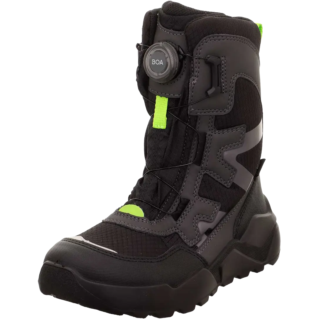 SuperFit Rocket High Cut Boa Jr. vinterstøvle - Schwarz - 41 - Vinterstøvler til børn