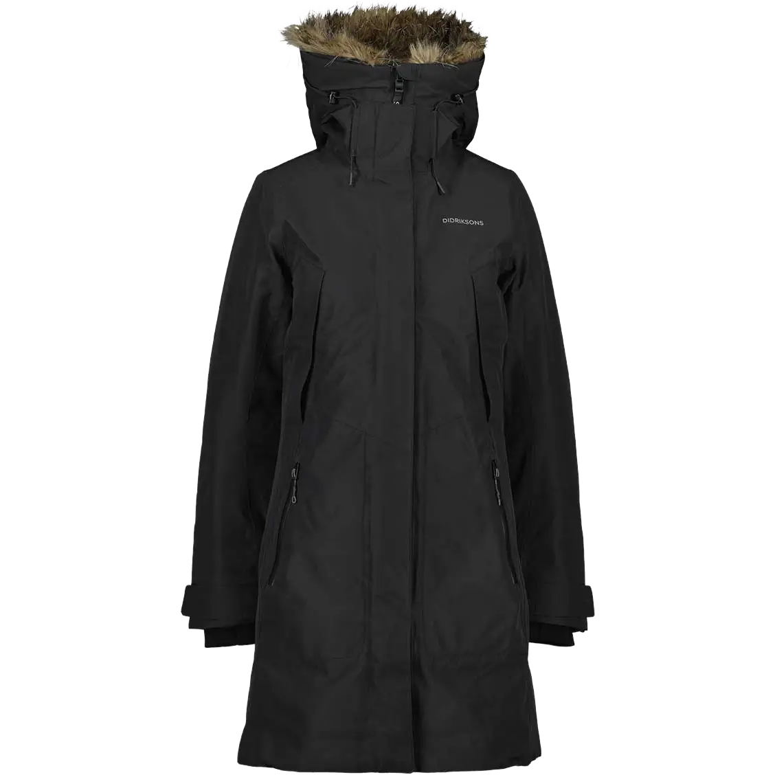 Didriksons Mea Parka 3 Women vinterjakke - Black - 34 - Vinterjakker