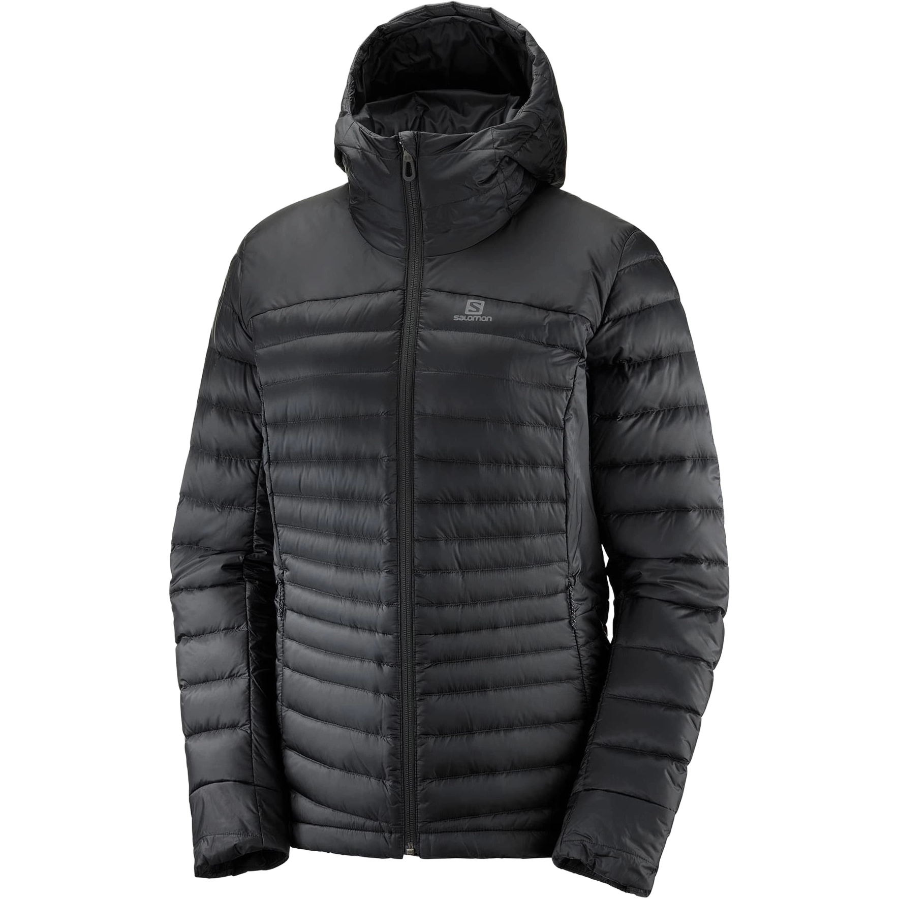 Salomon Haloes Down Hoodie Women - Sort - S - Løbejakker