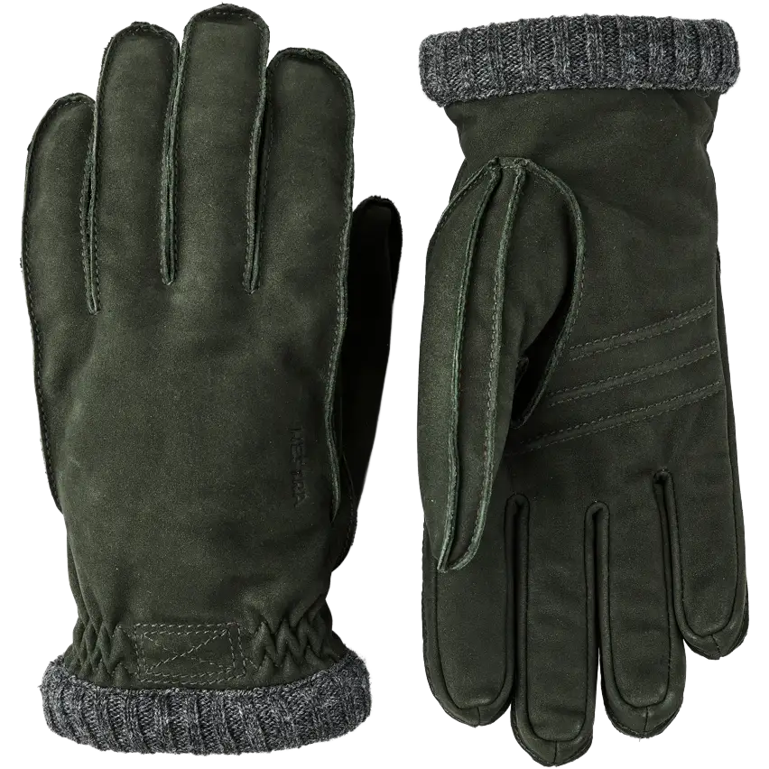 Hestra Joar Nubuck handsker - Dark Olive - 11