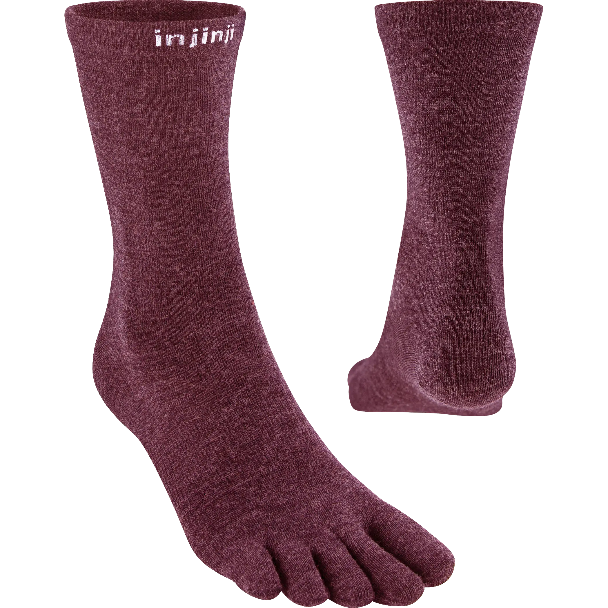 Injinji Liner Crew Wool - Garnet - XL/47,5-50 - Vandresokker