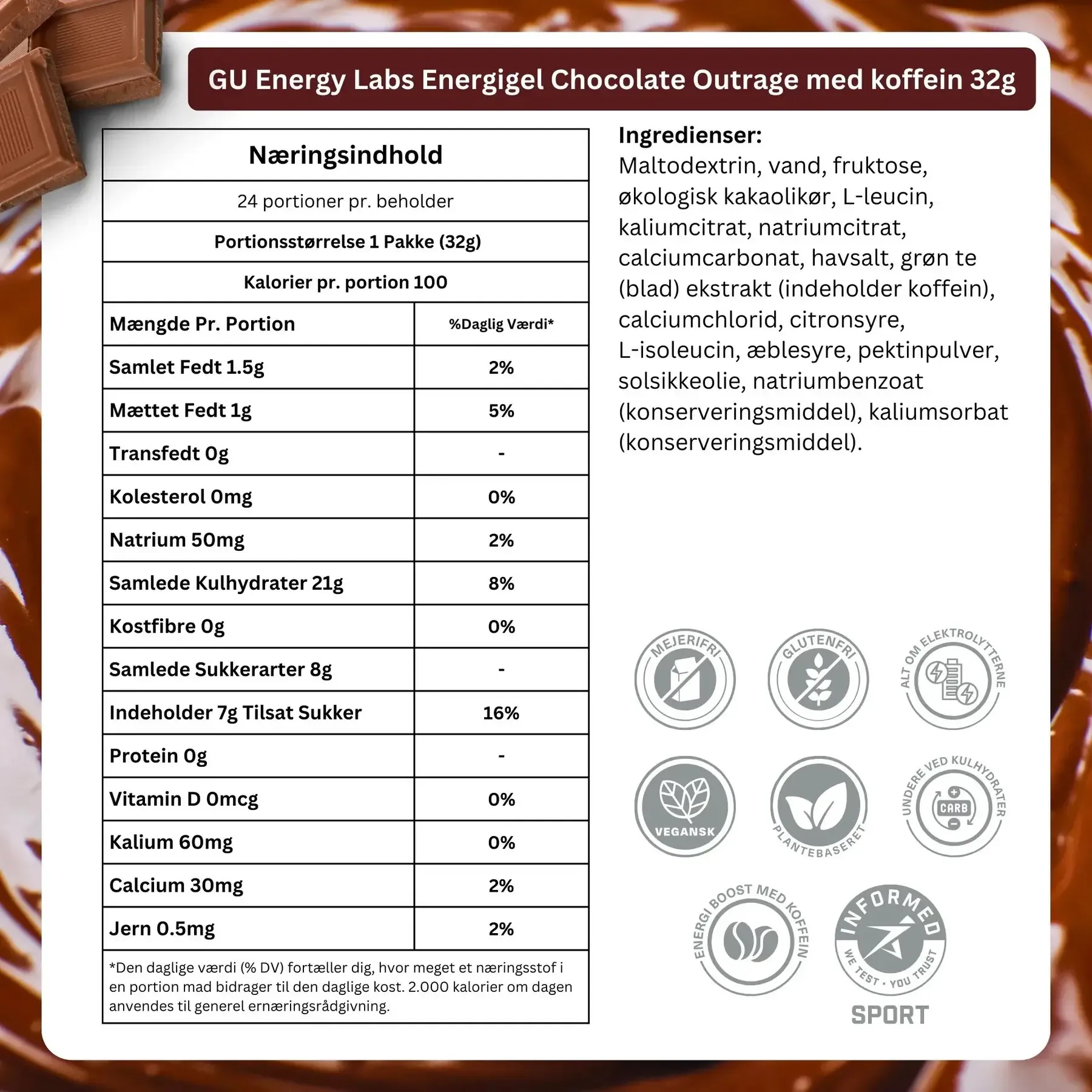 GU Energy Gel Chocolate Outrage