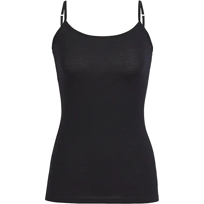 Icebreaker Siren Cami top - Black/Black - M - Undertrøjer