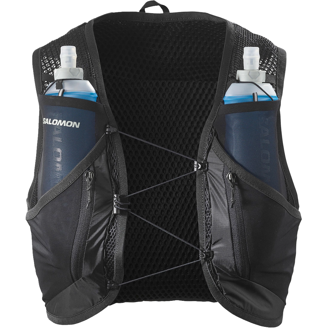 Salomon Active Skin 12 - Black/Metal - Løberygsække