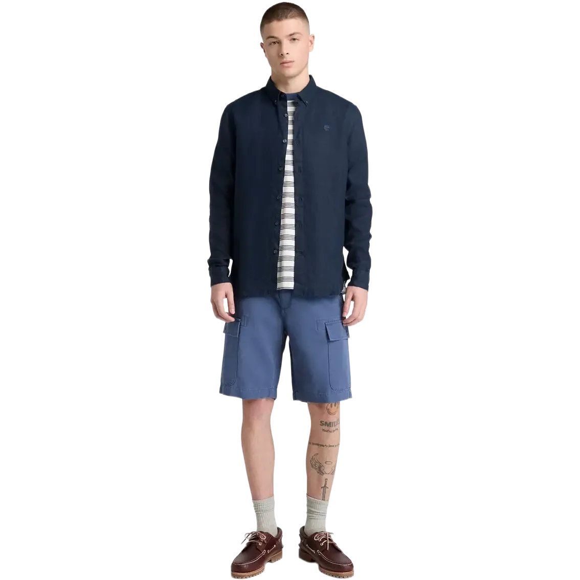 Brookline Cotton Linen Cargo Shorts