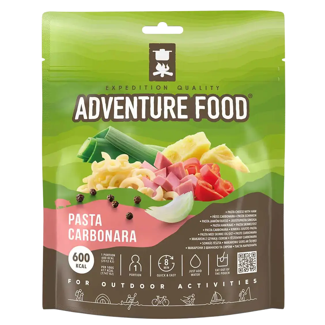 Adventure Food Pasta Carbonara måltid - Grøn - One size - Mad og drikke