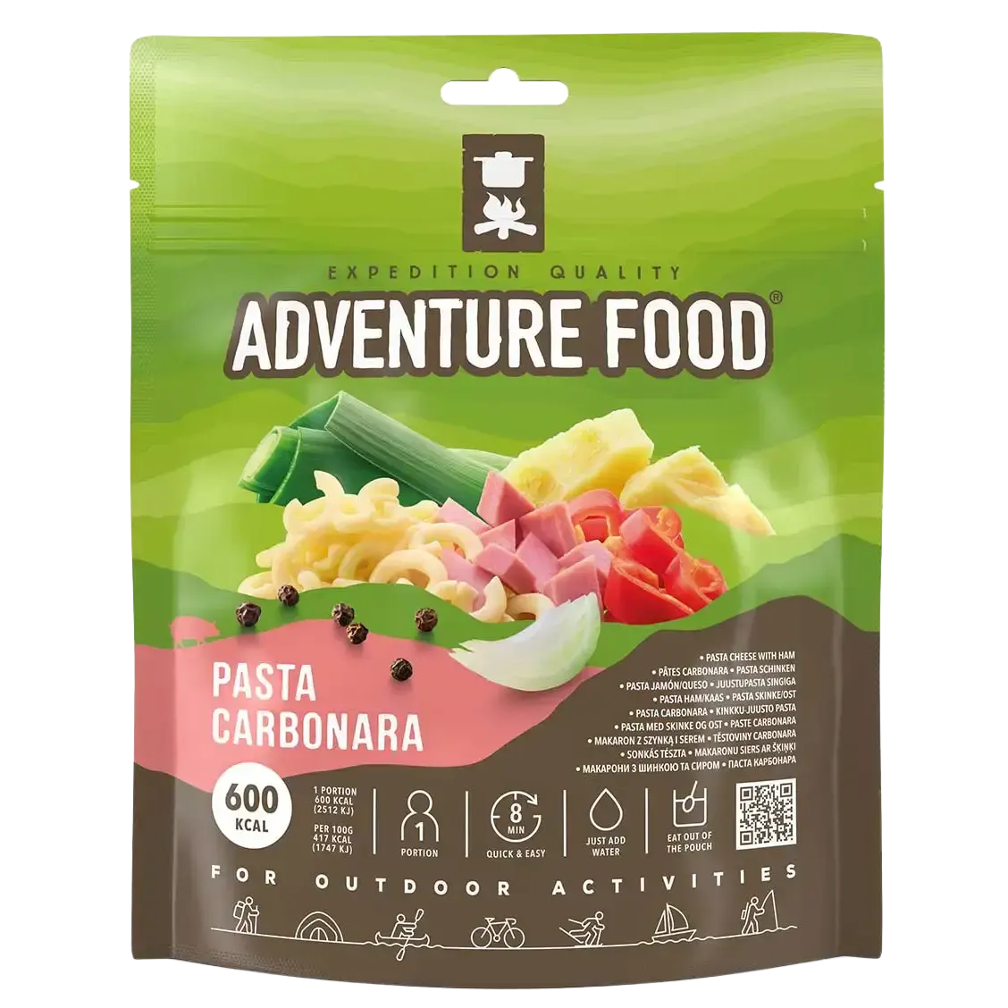 Pasta Carbonara måltid