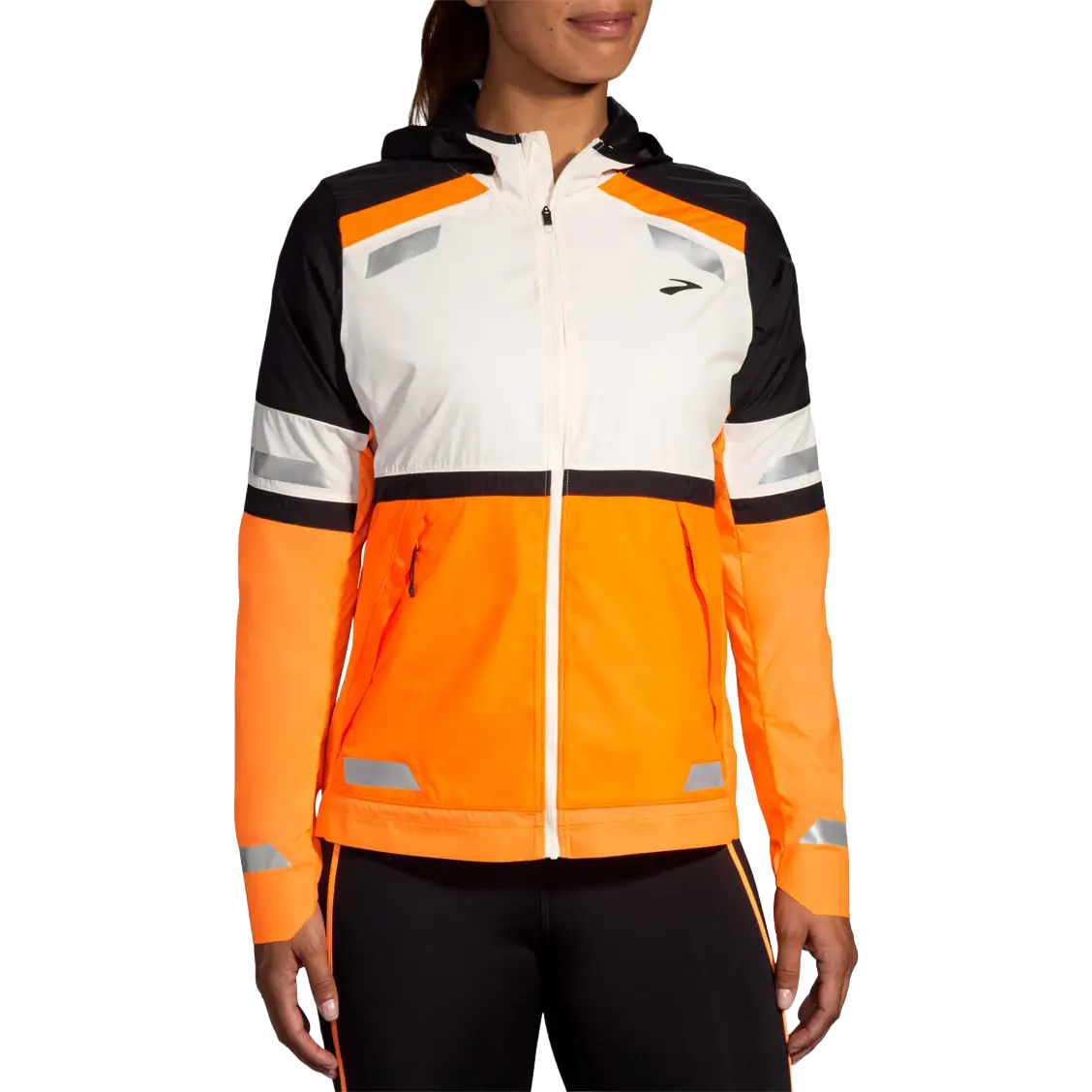 Brooks Run Visible Jacket 2.0 Women - White - L - Løbejakker