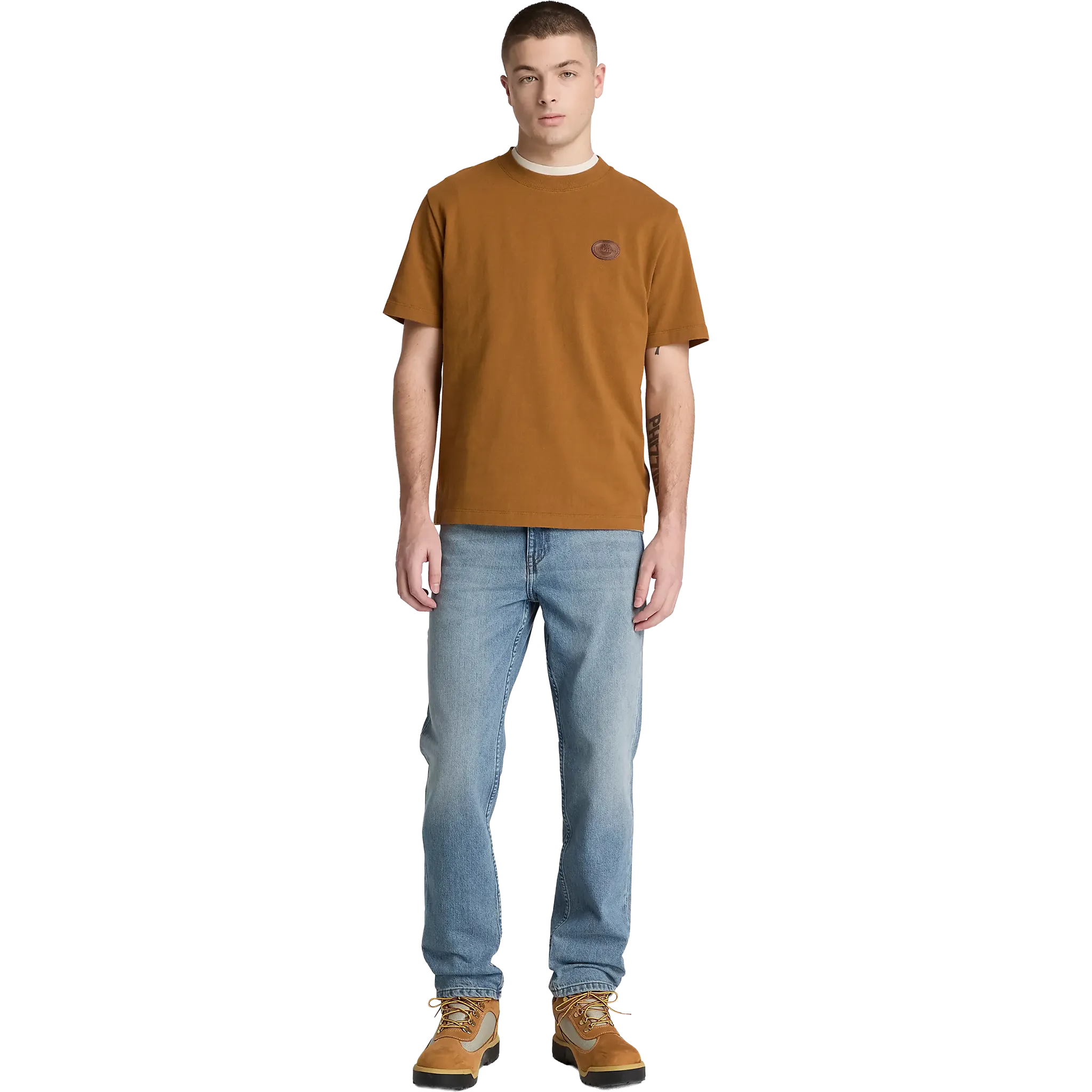  Leather Badge HW SS Tee