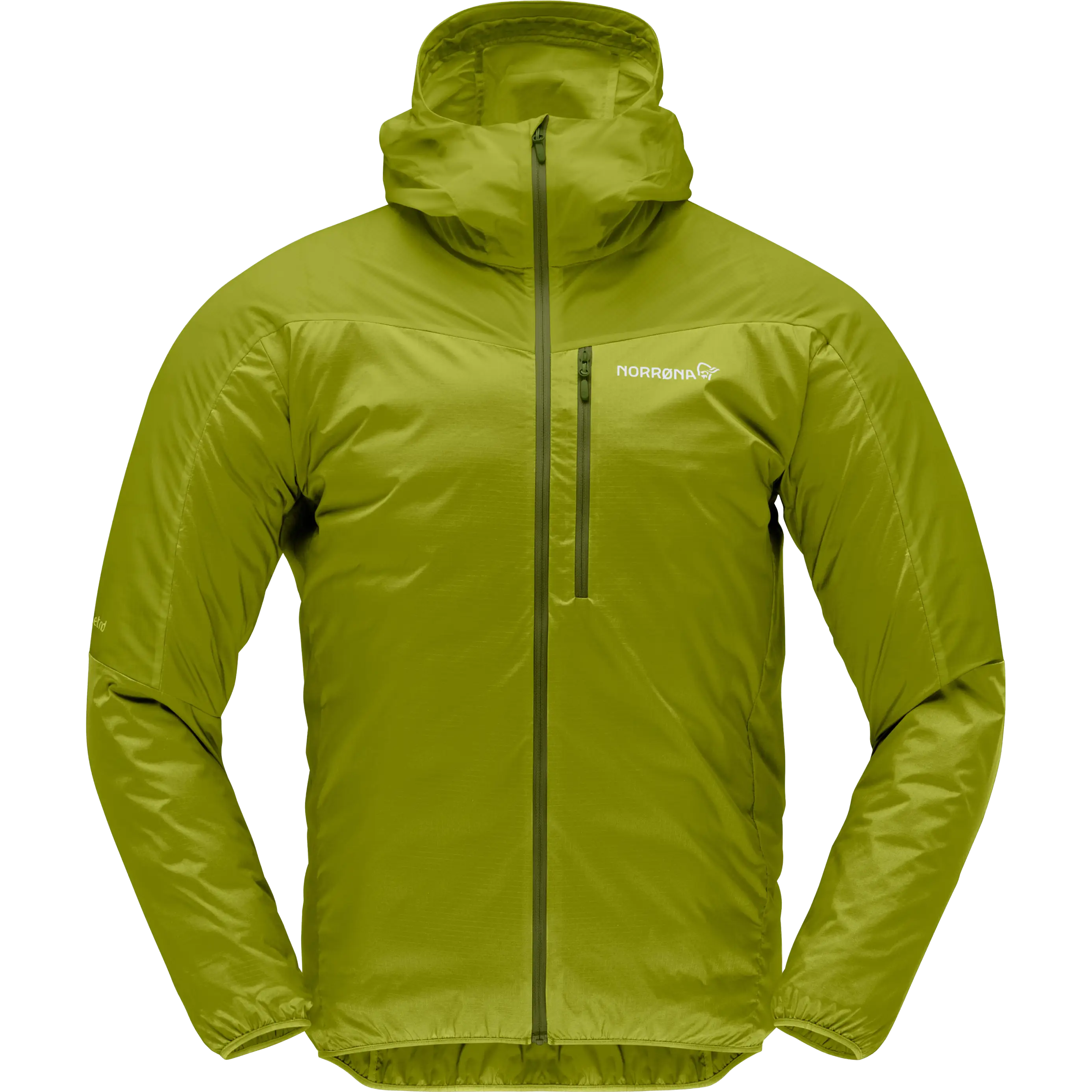 Norrøna Falketind Aero60 Zip Hood Men herrejakke - Golden Lime - S - Jakker