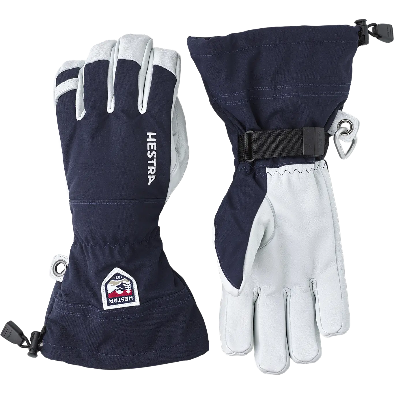 Hestra Army Leather Heli Ski 5 finger - Marine - 12 - Skihandsker