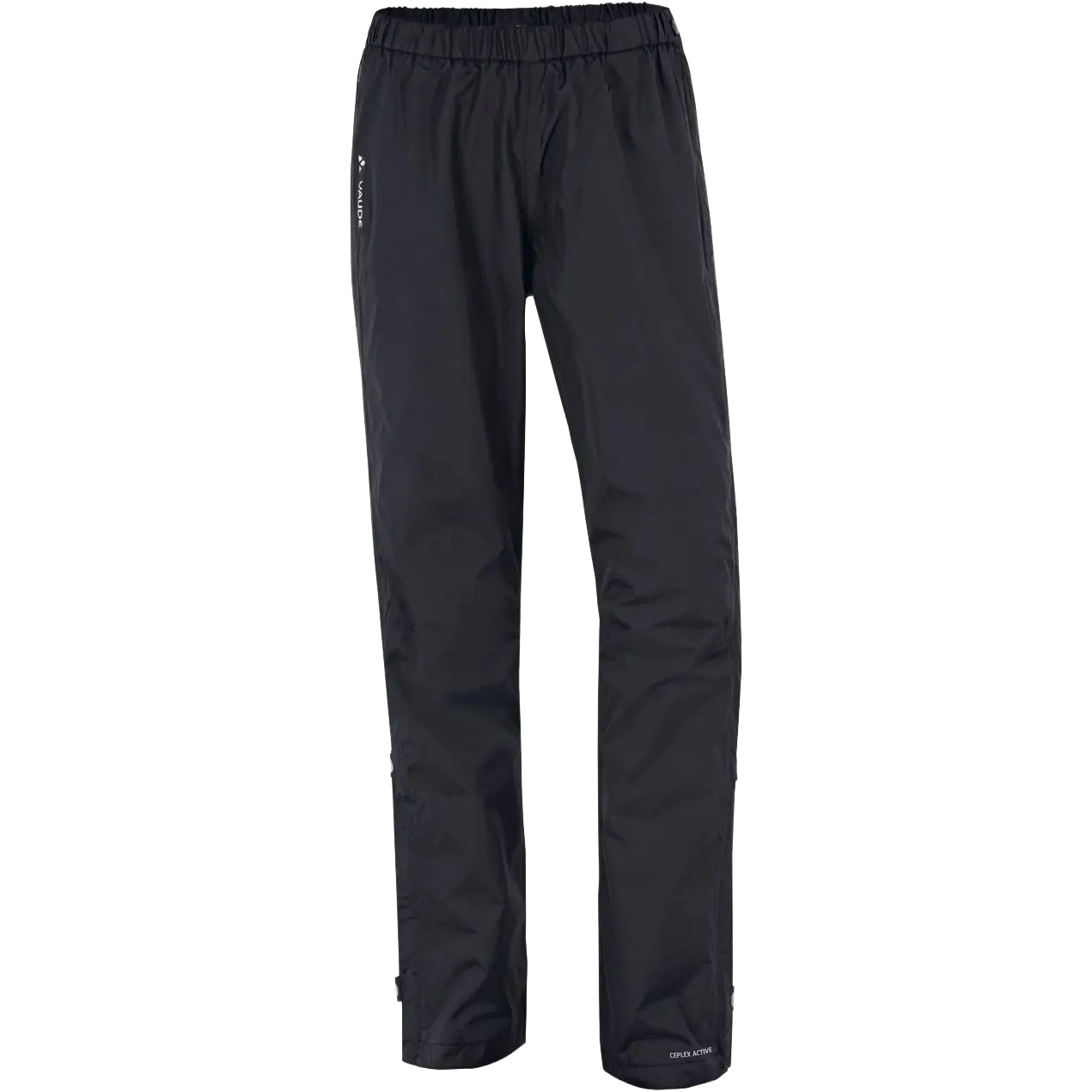 Vaude Fluid Full-Zip Pants Short WMS regnbukser - BLACK - 46